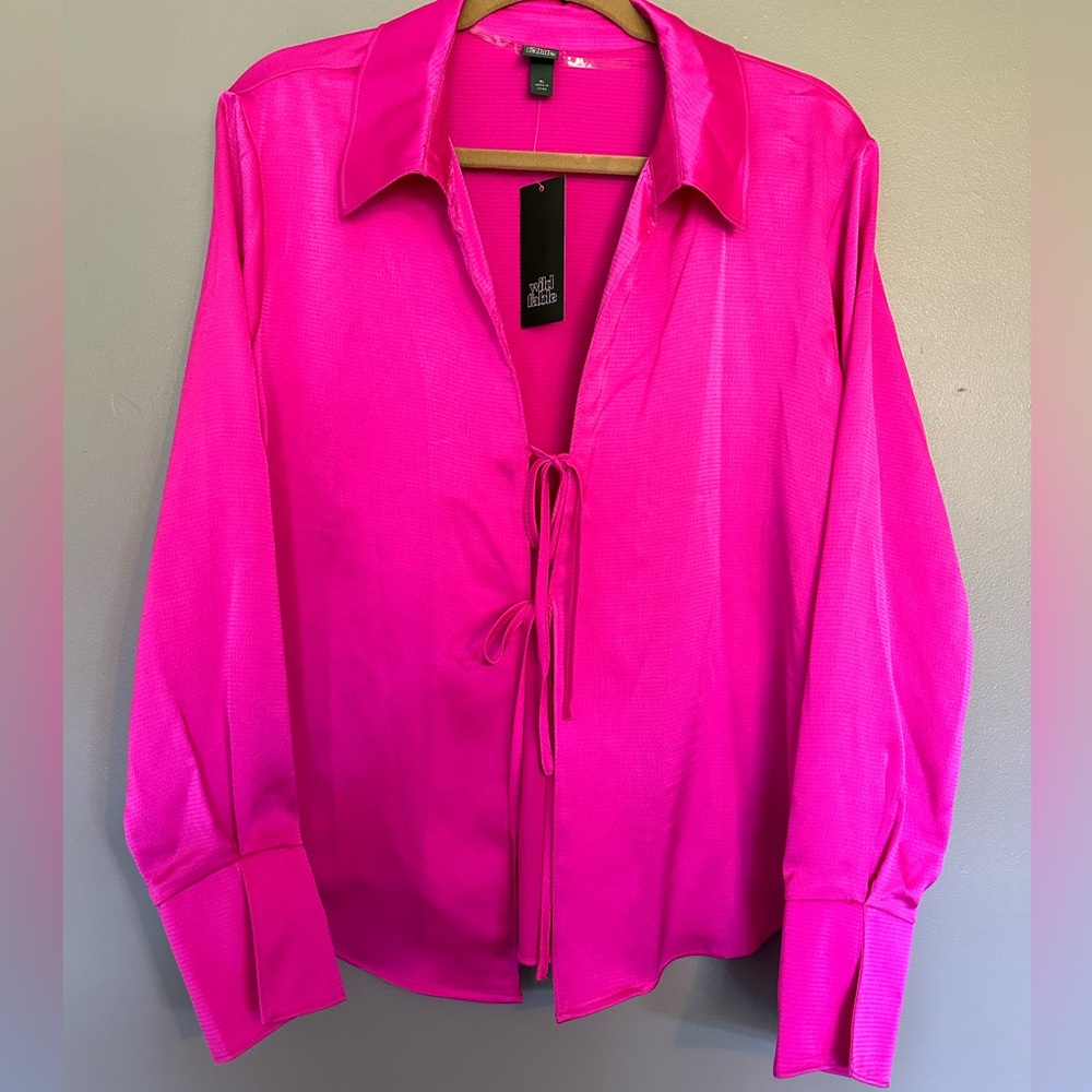 Fuchsia Pink Target Blouse